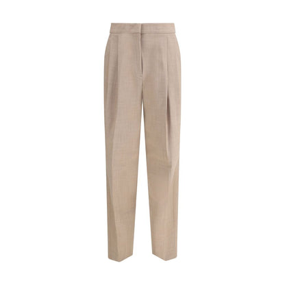 Fabiana Filippi Beige Fleece Wool Dress Pants Fabiana Filippi
