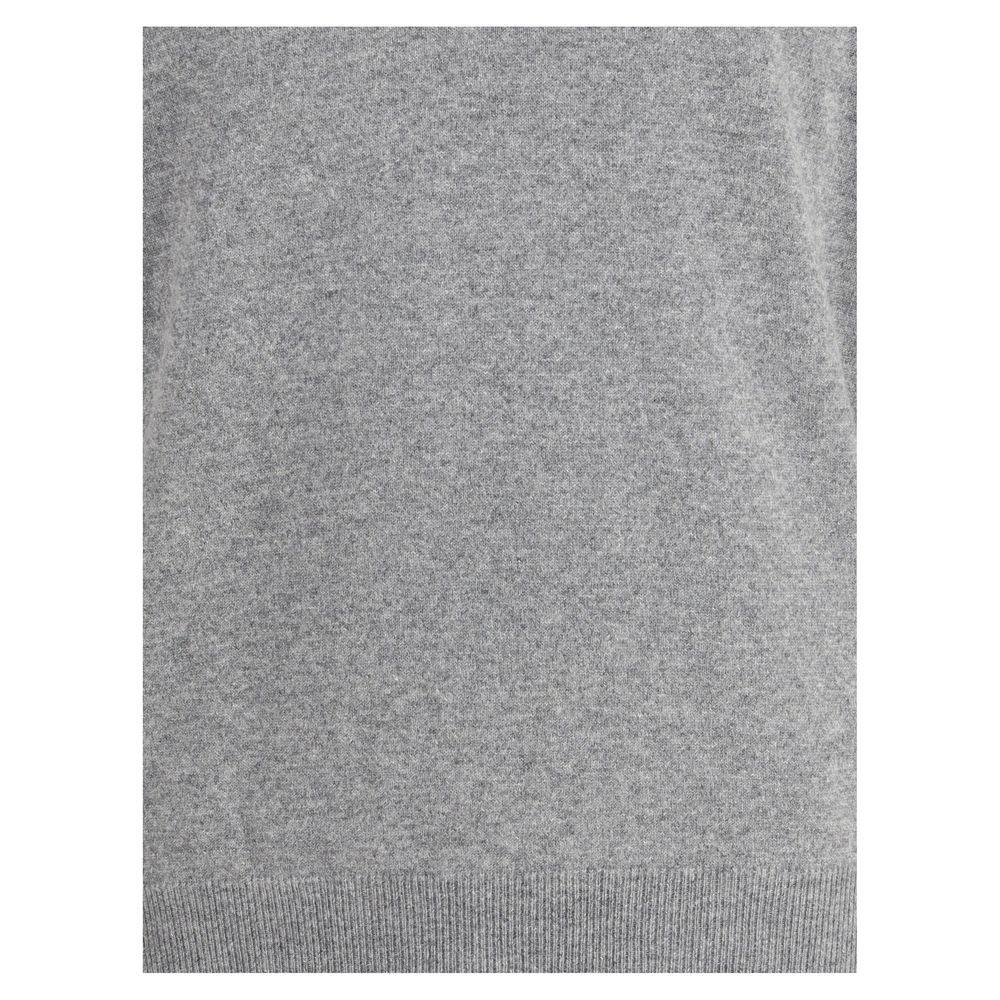 Brunello Cucinelli Gray Cashmere Cashmere Sweater Brunello Cucinelli