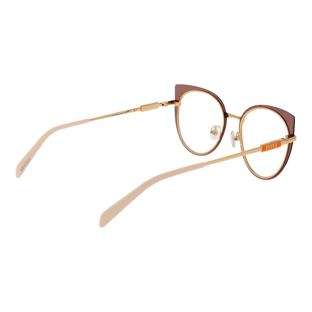 Emilio Pucci Brown Metal Glasses (Frames)