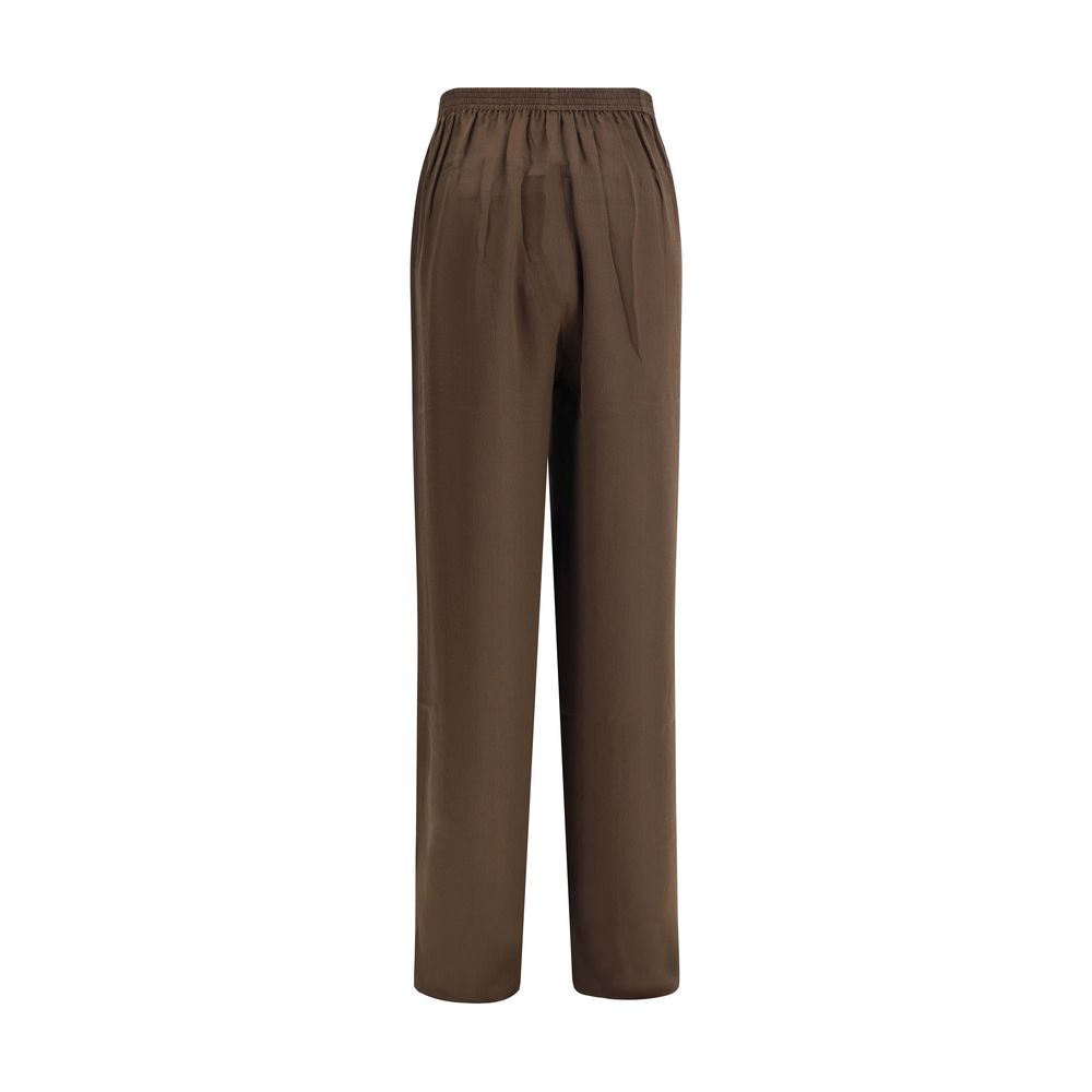 Petar Petrov Brown Silk Pants