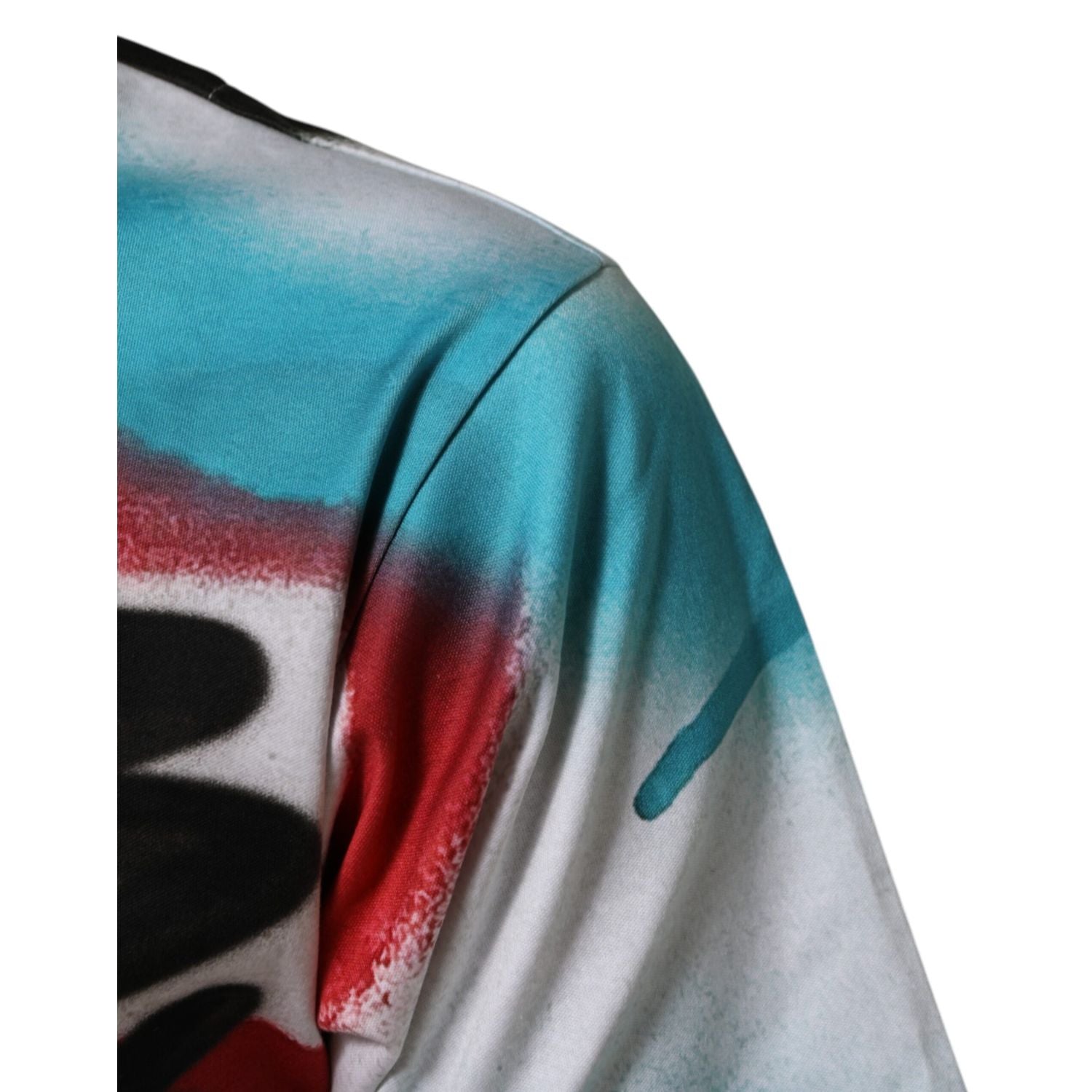 Dolce & Gabbana White Graffiti Crew Neck Short Sleeves T-shirt