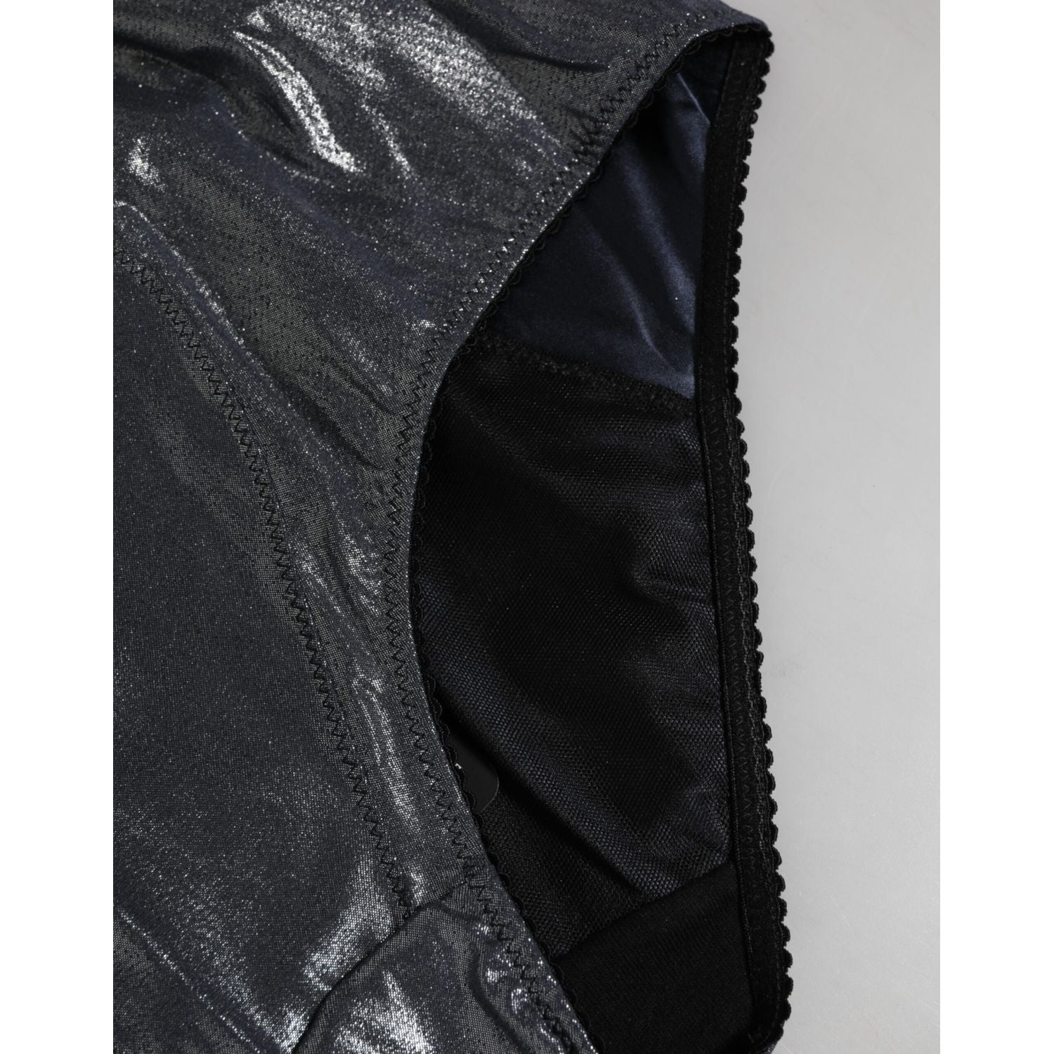 Dolce & Gabbana Gray Silk Stretch Slip Girdle Panty Underwear