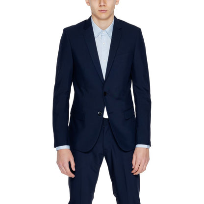 Antony Morato Blue Polyester Blazer Antony Morato
