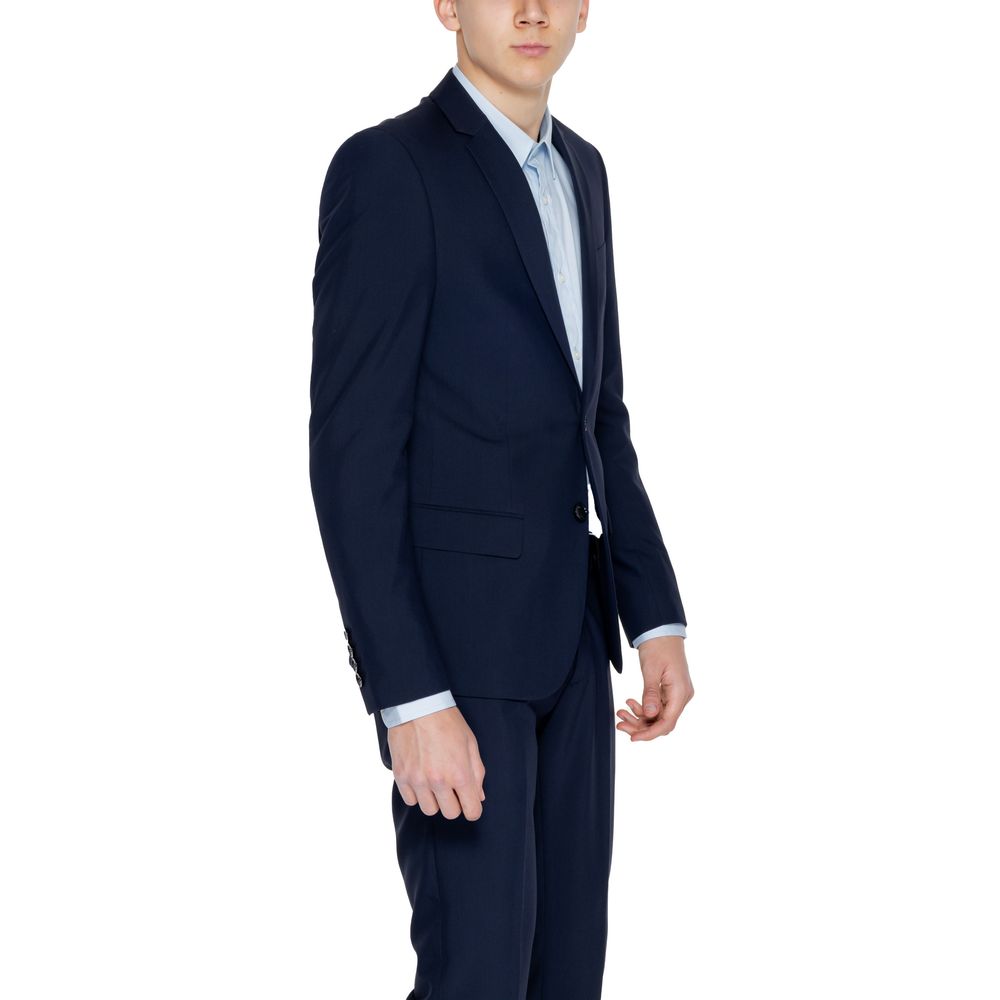 Antony Morato Blue Polyester Blazer Antony Morato