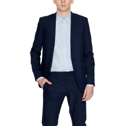 Antony Morato Blue Polyester Blazer Antony Morato