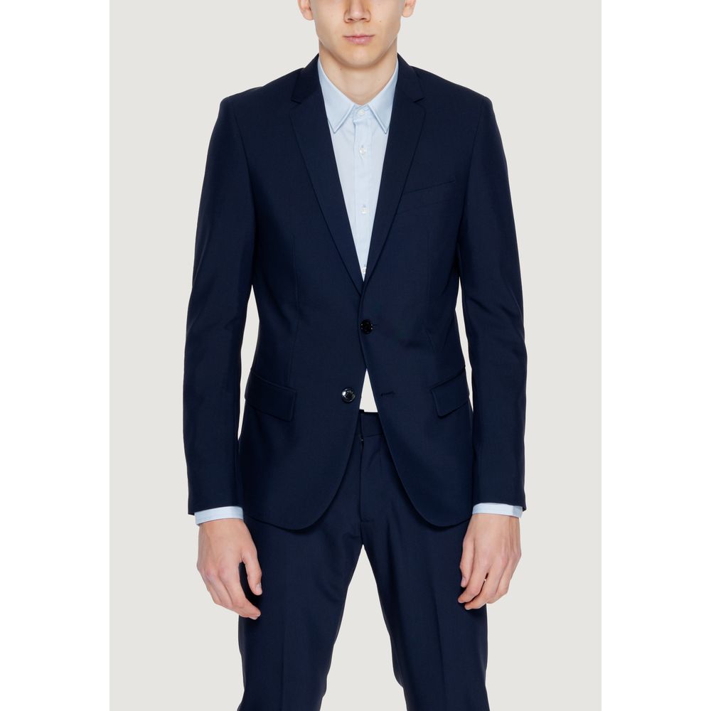 Antony Morato Blue Polyester Blazer Antony Morato