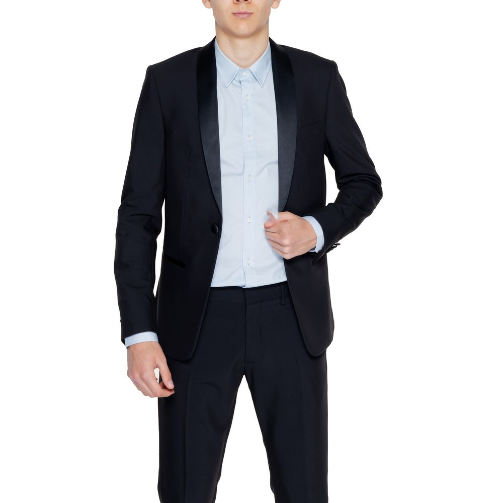 Antony Morato Black Polyester Blazer Antony Morato