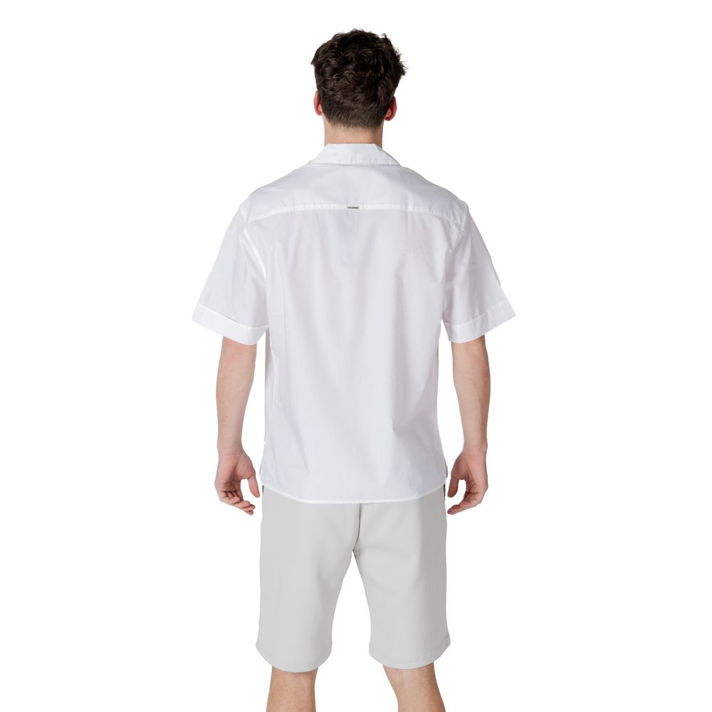Antony Morato White Lyocell Shortsleeve Shirt Antony Morato