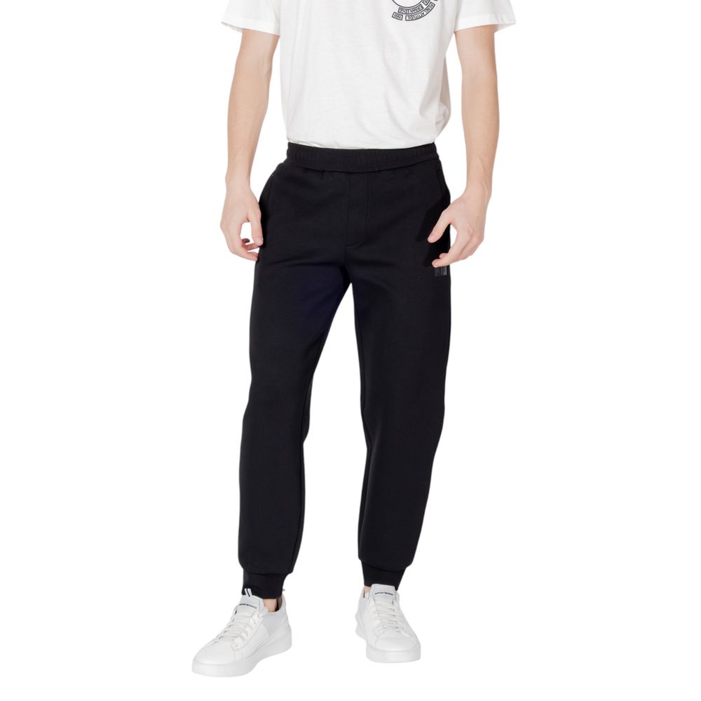 Armani Exchange Black Cotton Joggers (Workout Pants) Armani Exchange