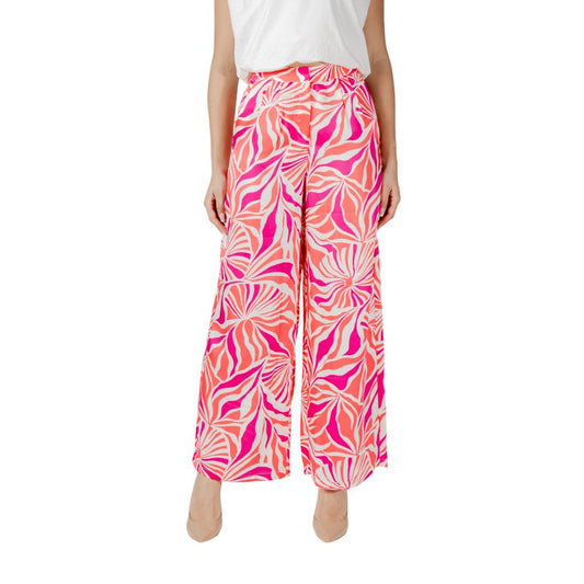 Only Multicolor Recycled Polyester Casual Pants
