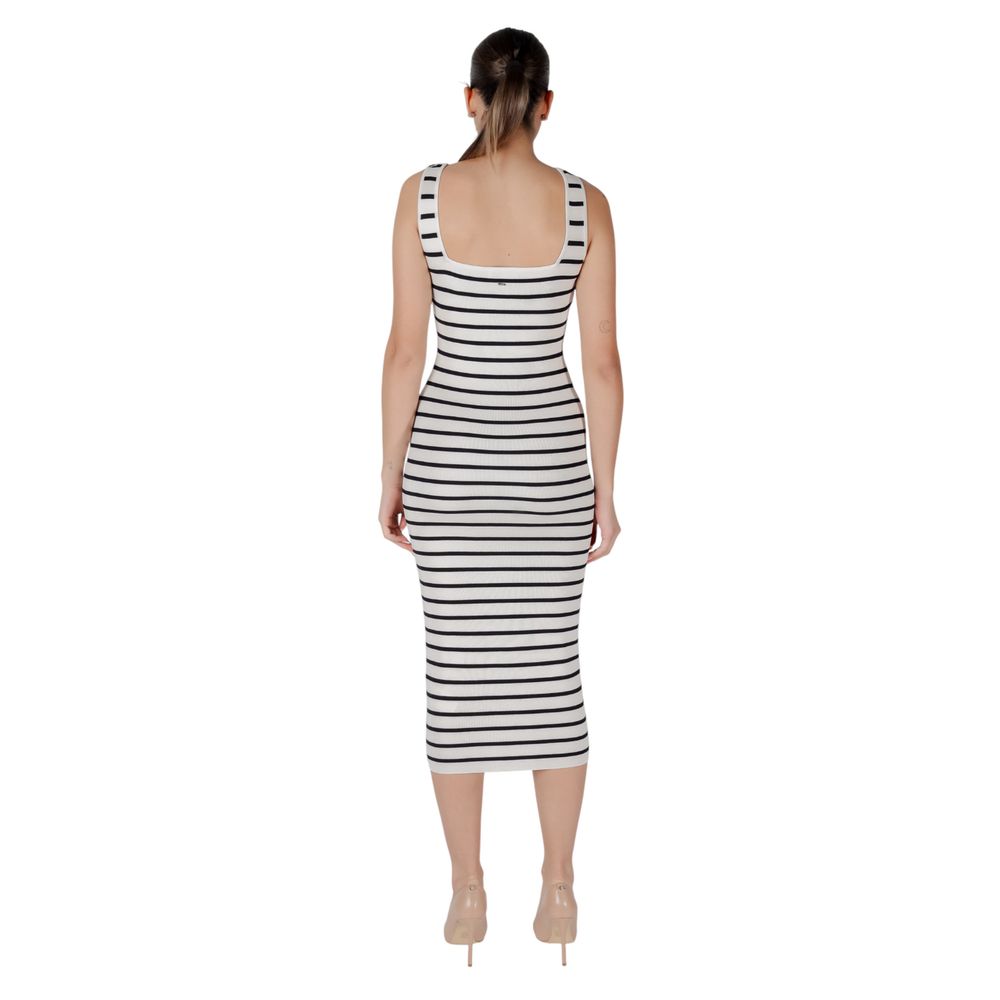 Morgan De Toi Beige Viscose Long Dress