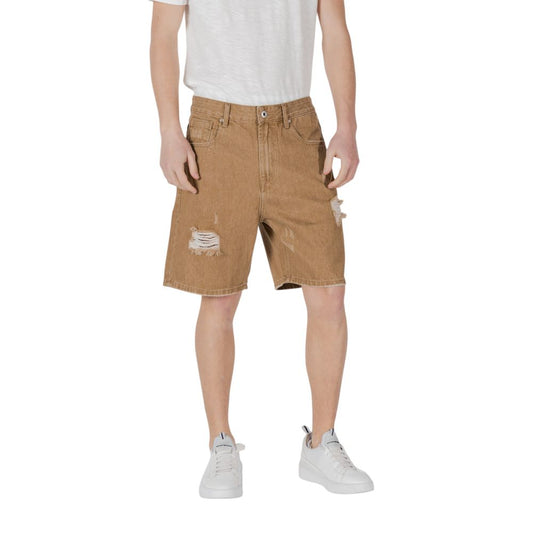 Gianni Lupo Beige Cotton Bermuda Shorts Gianni Lupo