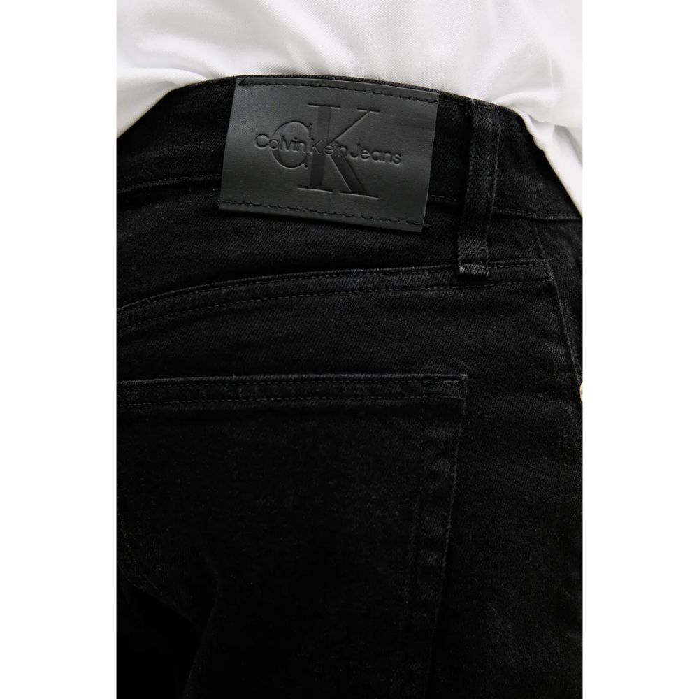 Calvin Klein Jeans Black Cotton Bermuda Shorts