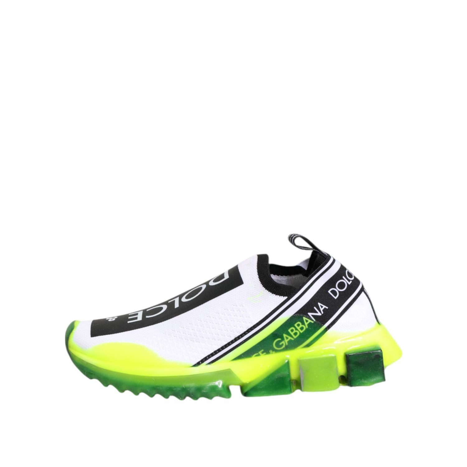 Dolce & Gabbana Black White Slip On Sorrento Sneakers Shoes