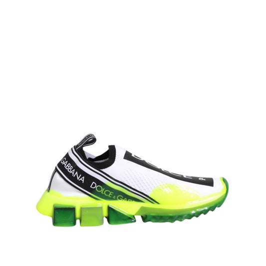 Dolce & Gabbana Black White Slip On Sorrento Sneakers Shoes