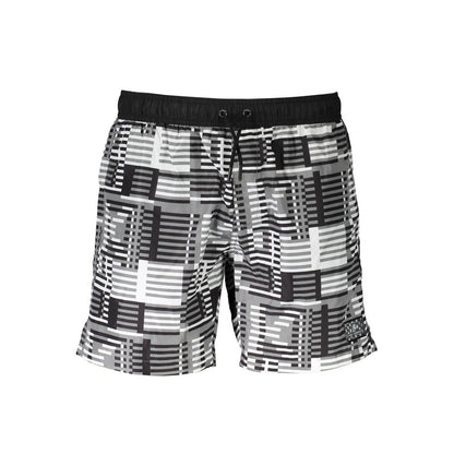 Karl Lagerfeld Black Polyester Men's Swim Boxer