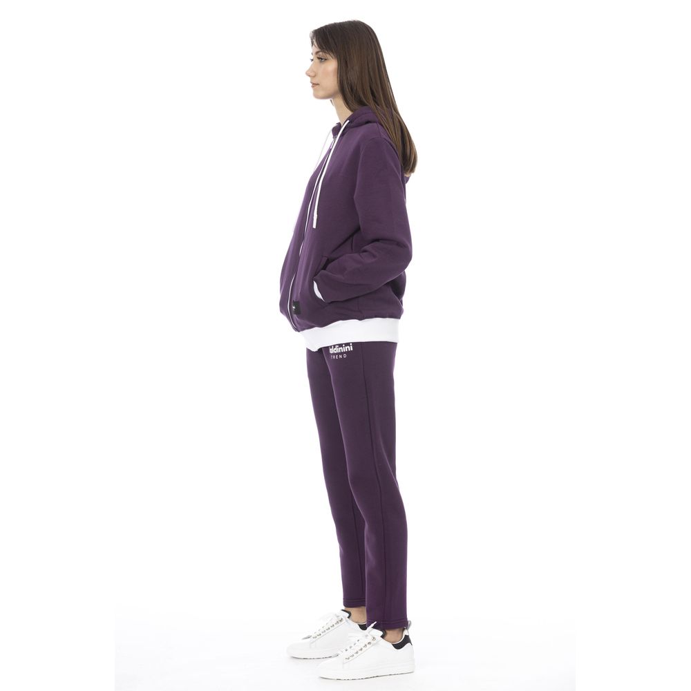Baldinini Trend Purple Cotton Women Sweater