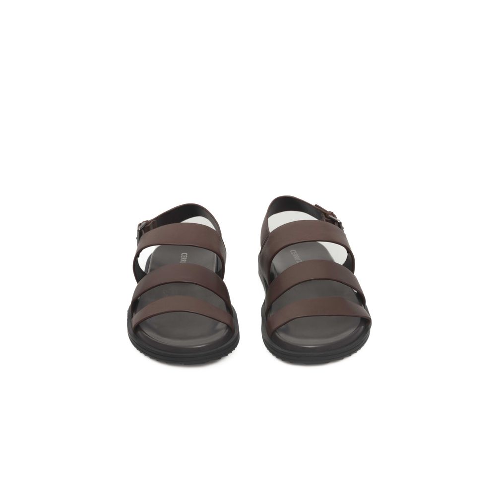 Cerruti 1881 Brown Cowhide Men Sandal Cerruti 1881
