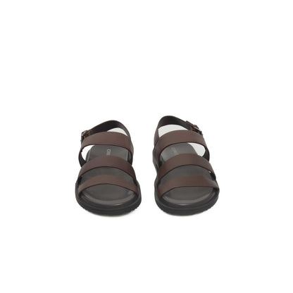Cerruti 1881 Brown Cowhide Men Sandal Cerruti 1881