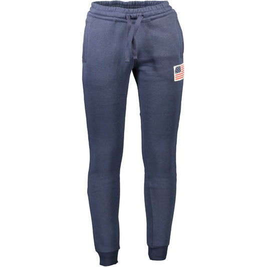 U.S. POLO ASSN. Blue Cotton Men's Trousers