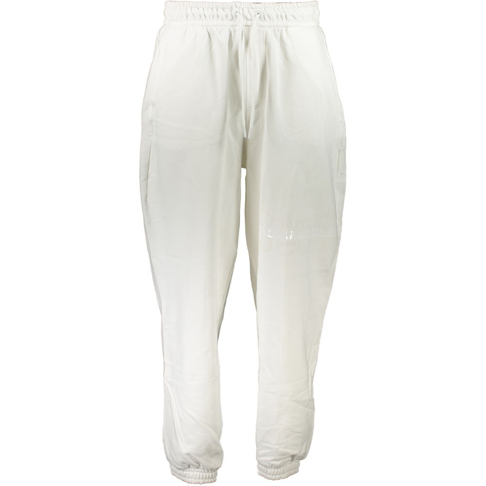 Calvin Klein Bianco Cotton Men's Sport Trouser