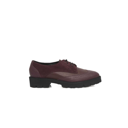 Cerruti 1881 Burgundy Cowhide Women Loafer