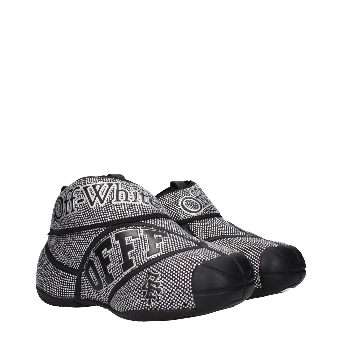 Off-White Black Cotton Sneakers