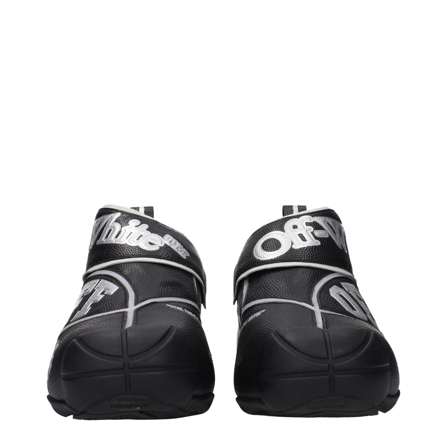 Off-White Black Leather High Top Sneakers