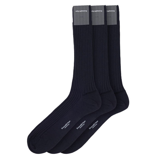 ZEGNA Navy Blue Wool Socks 1728,39-40,43-44,45-46,67397976224,Clothing,Men,Navy Blue,New with tags,Socks - Underwear - Clothing,Underwear - Clothing,ZEGNA
