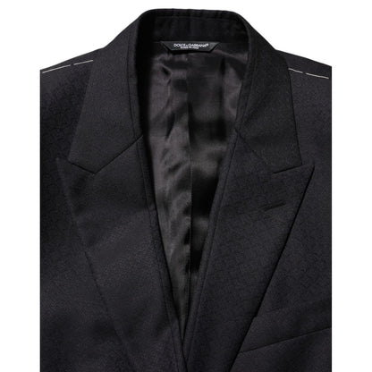 Dolce & Gabbana Black Wool 2 Buttons Suit Jacket Men Blazer