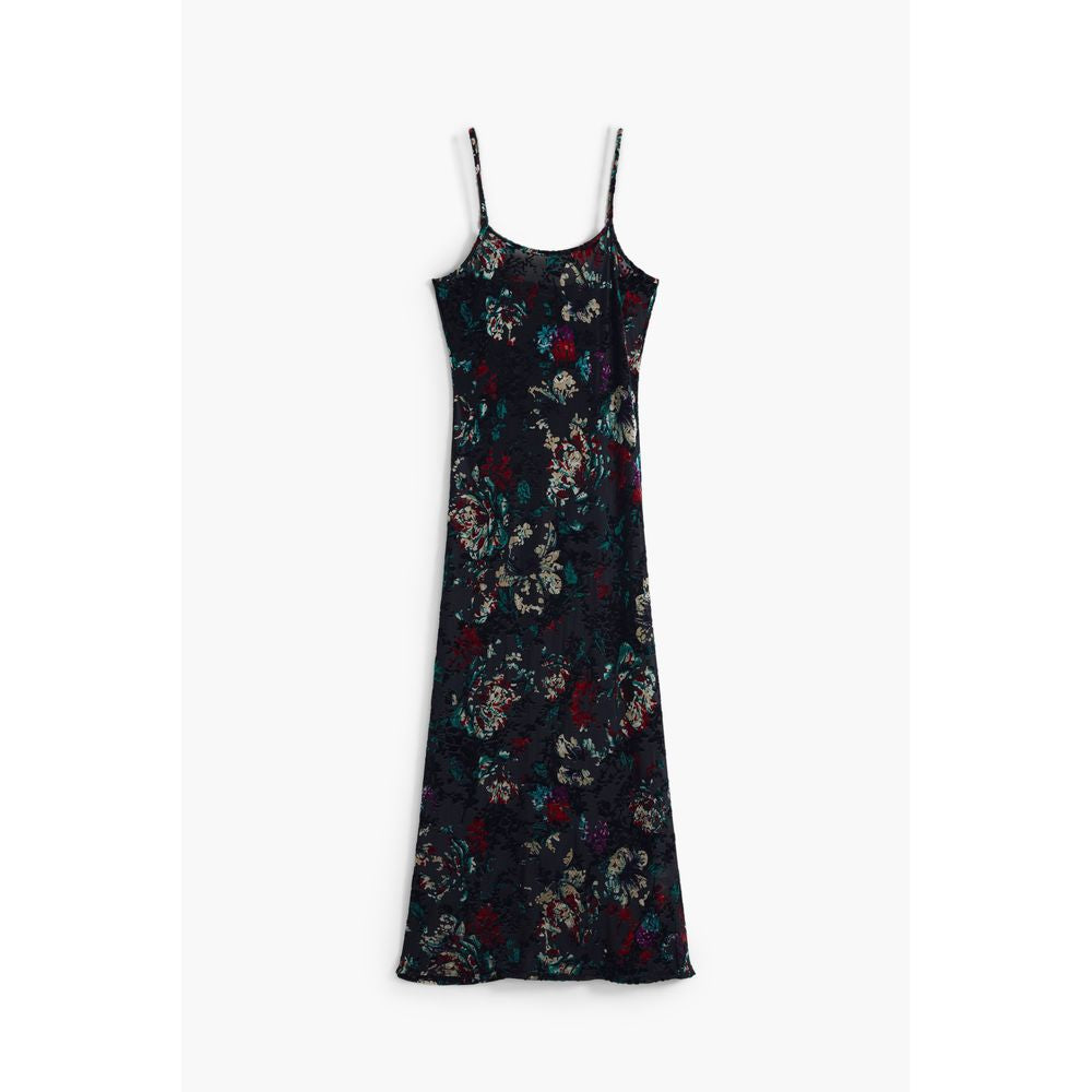 Desigual Black Polyester Women's Dress 1728,67403481248,Black,Casual - Dresses - Clothing,Clothing,Desigual,Dresses - Clothing,L,Long - Dresses - Clothing,Longsleeve - Dresses - Clothing,New with tags,Pattern - Dresses - Clothing,S,Women,XS