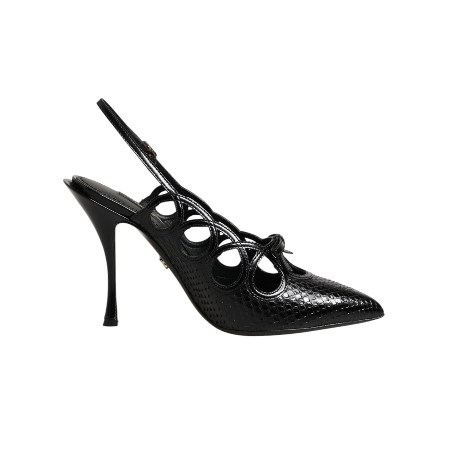 Dolce & Gabbana Leather High Heels Slingback Shoes