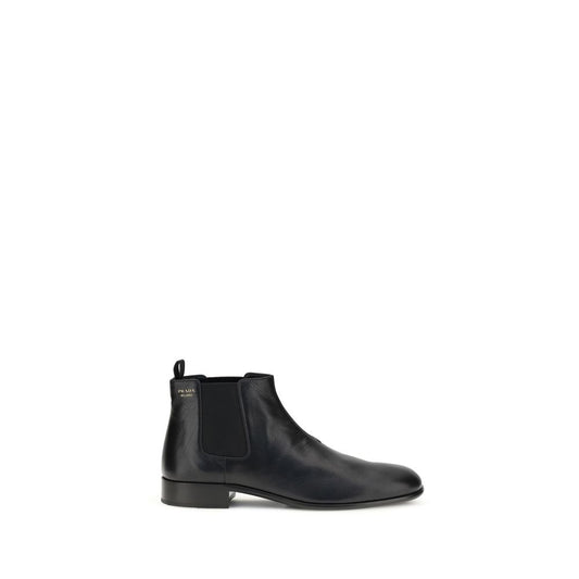 Prada Black Goatskin Ankle Boots 1728,72470364320,Ankle - Boots - Shoes,Black,Boots - Shoes,EU36/US6,EU37/US7,EU38/US8,EU41/US11,New with tags,Prada,Shoes,Women