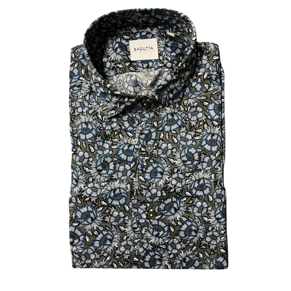Bagutta Multicolor Cotton Men's Shirt Bagutta