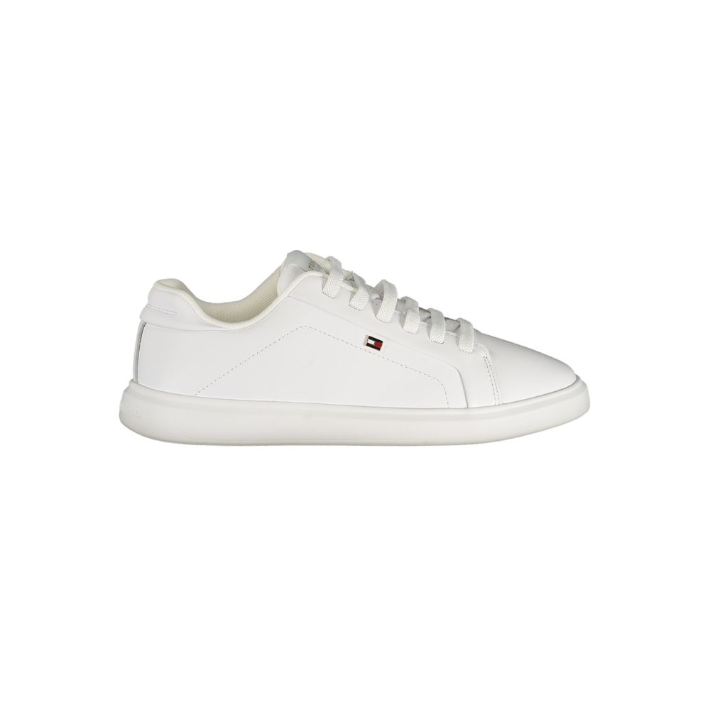 Tommy Hilfiger Bianco Polyurethane Women Sneaker
