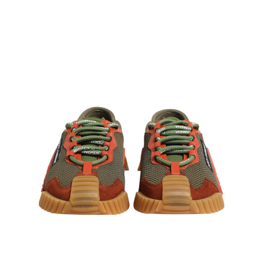 Dolce & Gabbana Multicolor Lace Up Low Top NS1 Sneakers Shoes