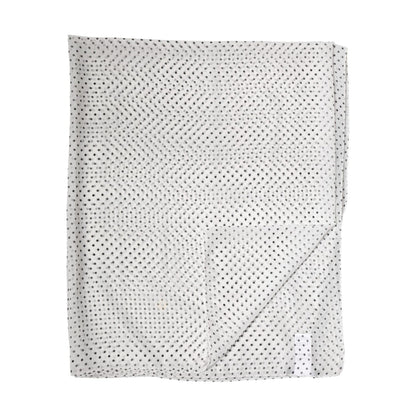 Dolce & Gabbana White Polka Dot Polyester Shawl Scarf