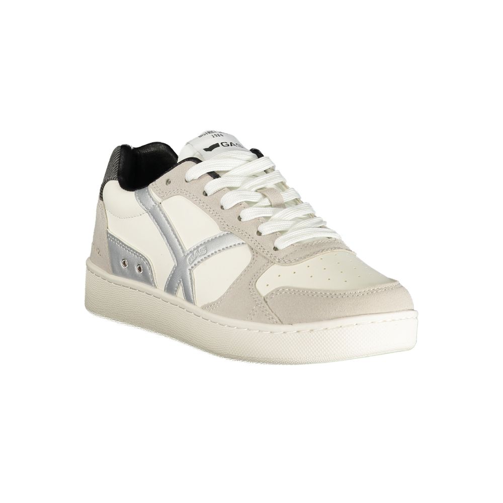 Gas White Polyurethane Women Sneaker 1728,67403481248,Athletic - Sneakers - Shoes,EU36/US6,EU39/US9,EU40/US10,Gas,New with tags,Shoes,Sneakers - Shoes,White,Women
