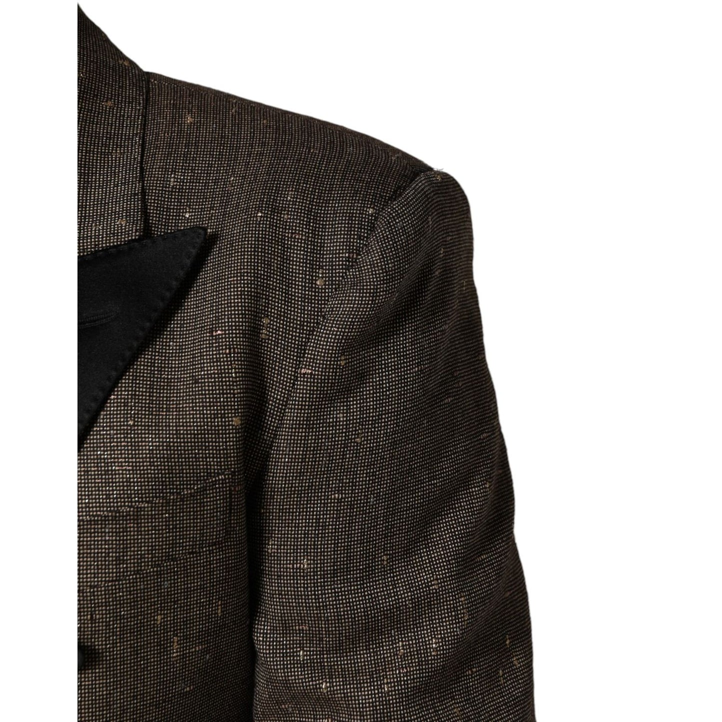 Dolce & Gabbana Gray Double Breasted 2 Button Jacket Blazer