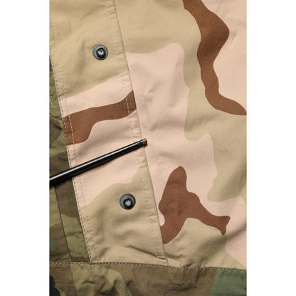 Dolce & Gabbana Multicolor Camouflage Hooded RainCoat Jacket
