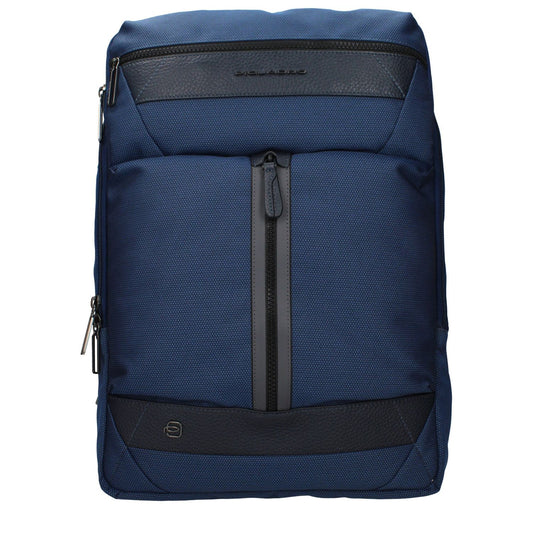 Piquadro Blue Fabric Backpack 1728,75667636384,Backpacks - Bags,Bags,Blue,Men,New with tags,Piquadro