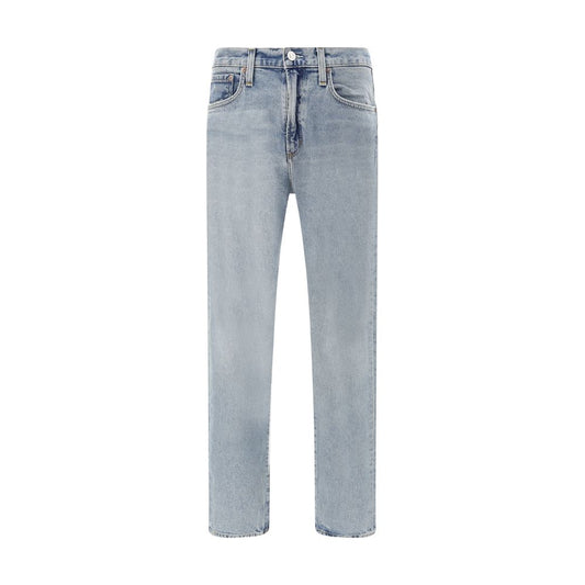 Agolde Light Blue Cotton Skinny Jeans Agolde