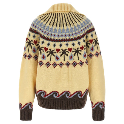 Alanui Multicolor Virgin Wool Cardigan
