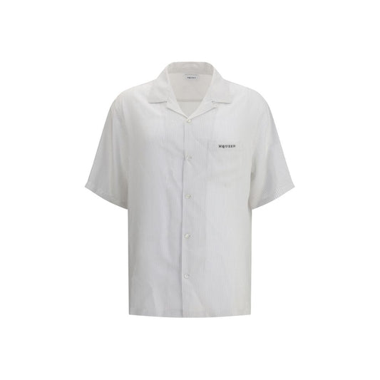 Alexander McQueen White Viscose Pattern Shirt Alexander McQueen