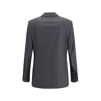 Ami Paris Gray Fleece Wool Blazer