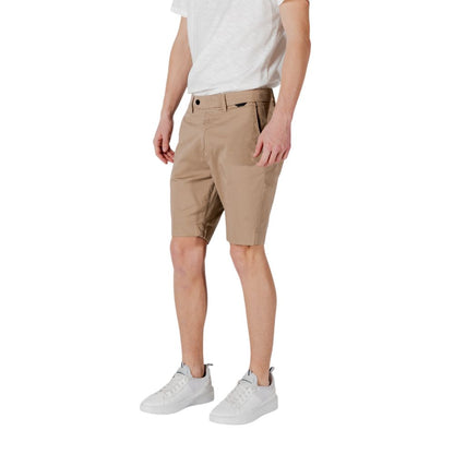Antony Morato Beige Cotton Bermuda Shorts Antony Morato