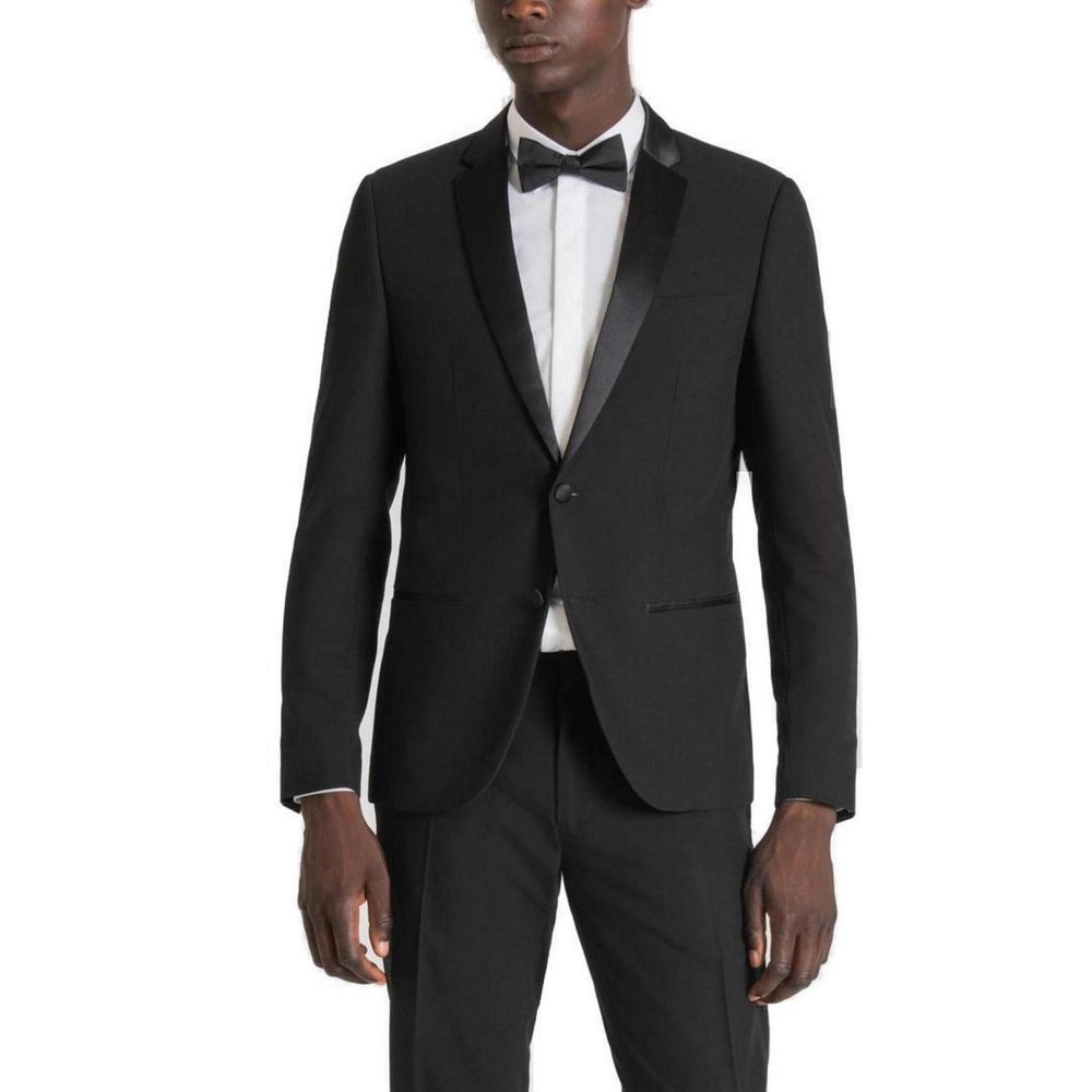 Antony Morato Black Polyester Blazer Antony Morato
