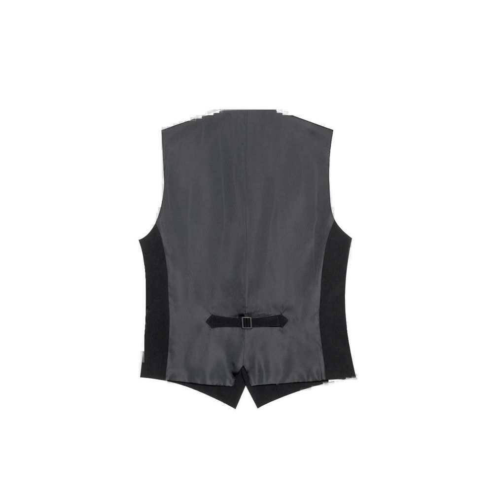Antony Morato Black Polyester Waistcoat Antony Morato