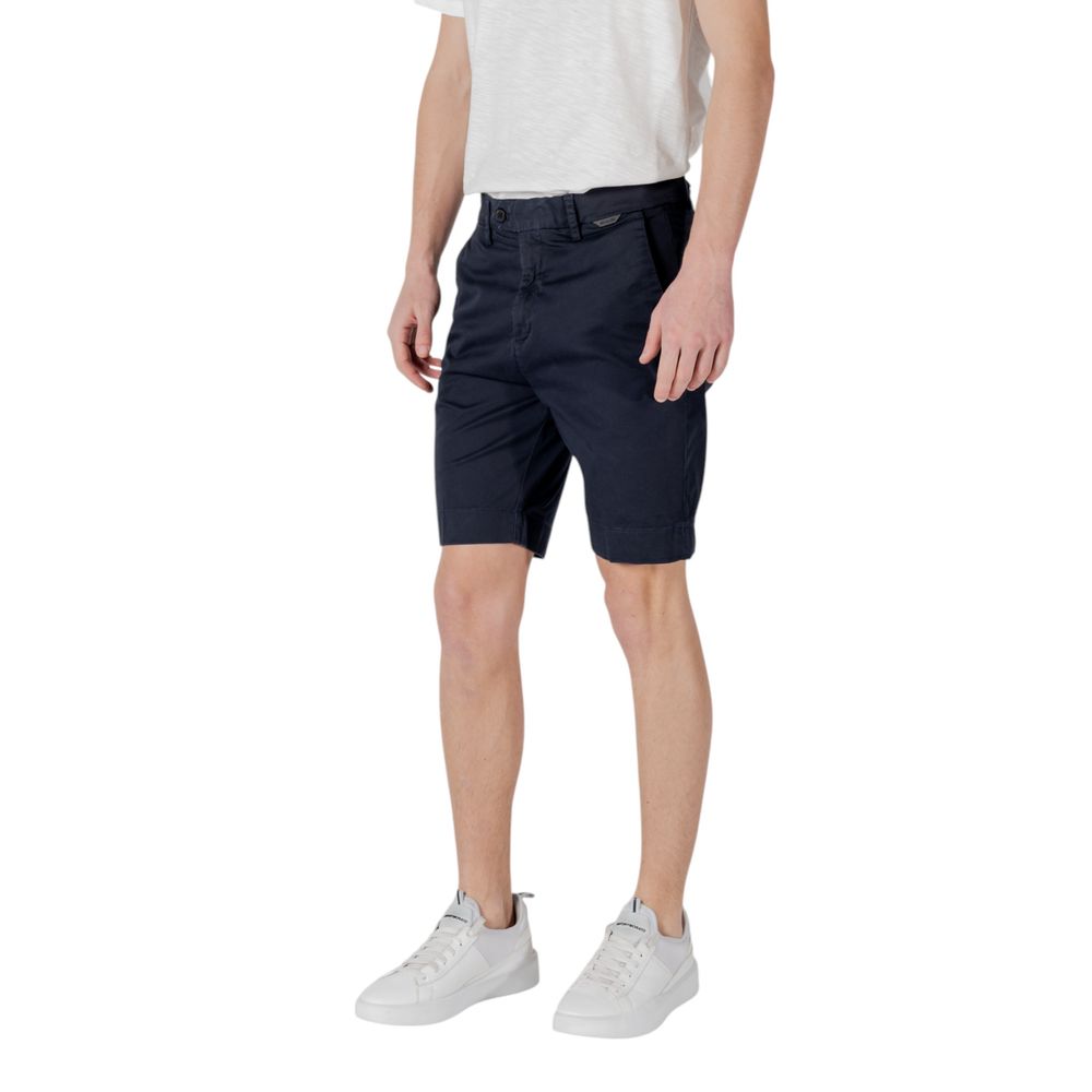 Antony Morato Blue Cotton Bermuda Shorts Antony Morato