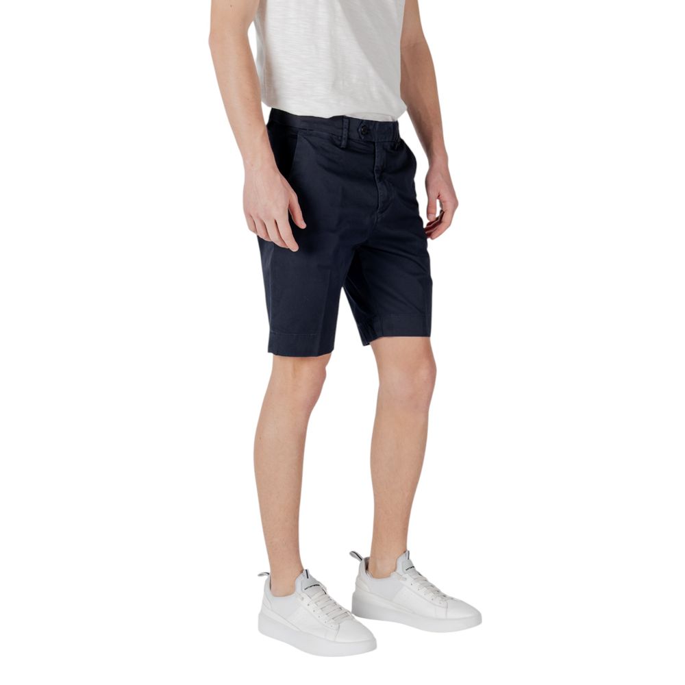 Antony Morato Blue Cotton Bermuda Shorts Antony Morato